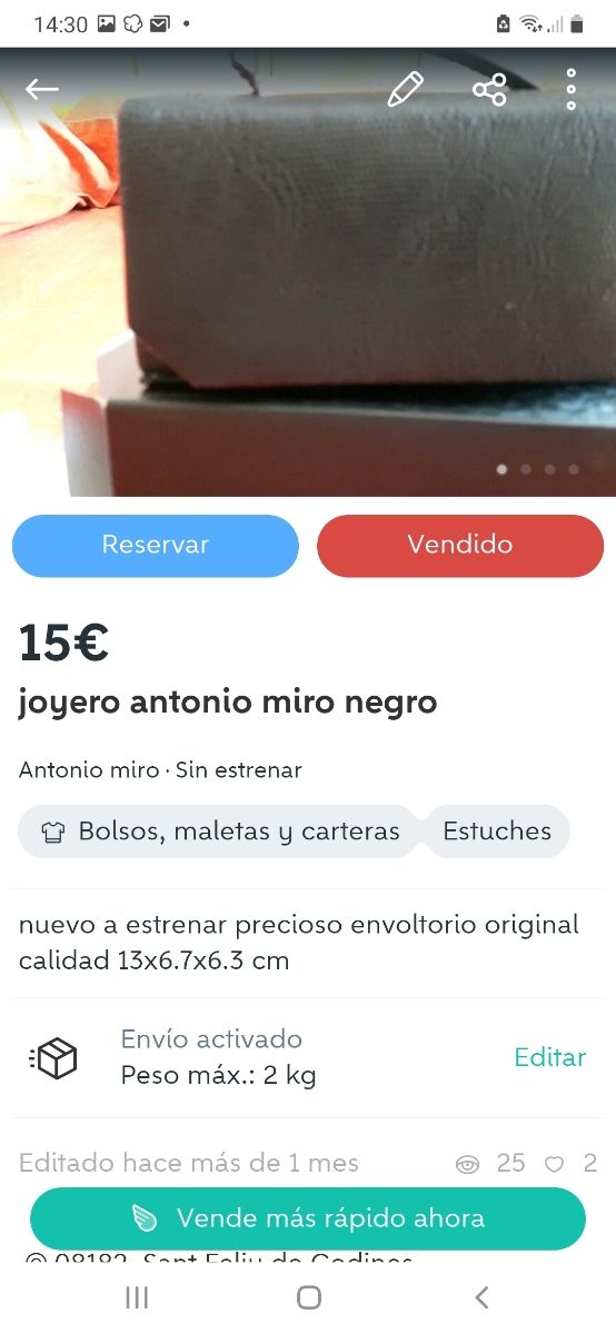 joyero Antonio Miro NUEVO