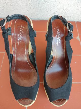 SANDALIA TACÓN CUÑA CORCHO\\/ESPARTO DE MARYPAZ de segunda mano por 20,99  EUR en Algete en WALLAPOP