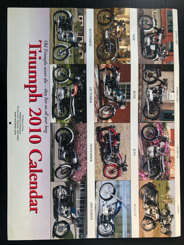 Calendario moto Triumph