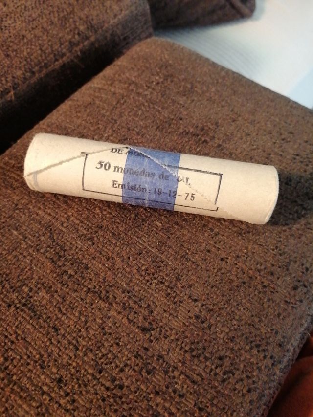 cartucho 50 monedas 5 ptas