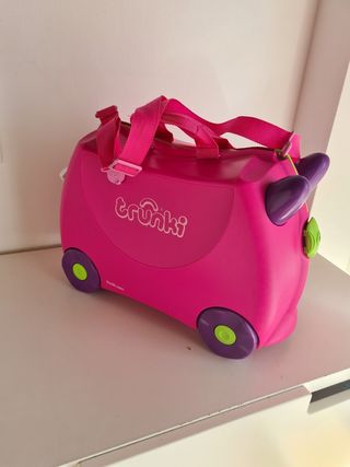 Maleta - Trunki: Correpassillos Rosa Trixie 2en1