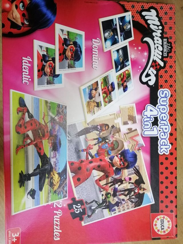 Lady Bug 2 puzzle, dòmino i idèntic. Educa