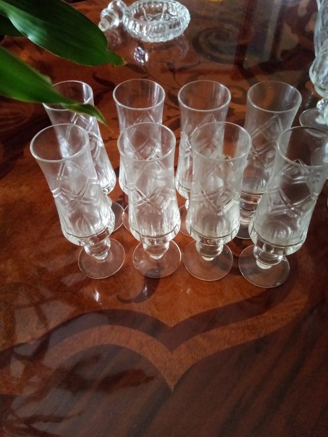 45 bicchieri in cristallo