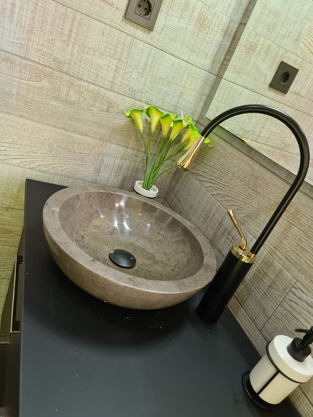 LAVABO MARMOL GRIS