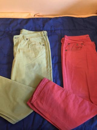 Pantalones chinos Emidio Tucci de segunda mano por 35 EUR en Alcobendas en  WALLAPOP