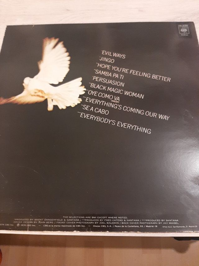 vinilo santana, grandes exitos,