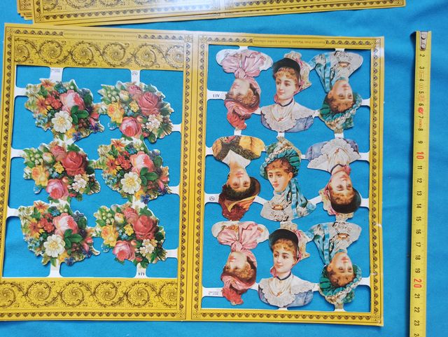 Hojas de cromos para Decoupage