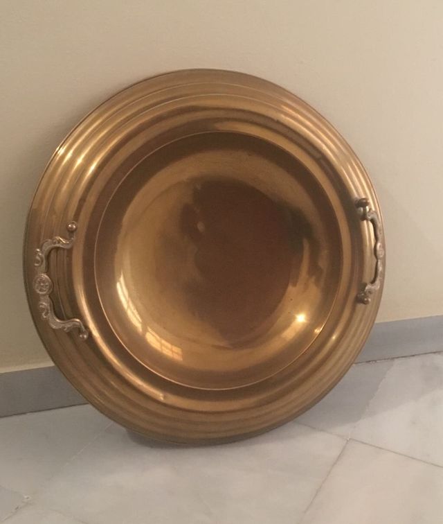 ANTIGUO BRASERO METAL DORADO (SIGLO XIX)