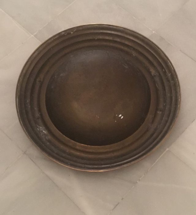 ANTIGUO BRASERO METAL DORADO (SIGLO XIX)