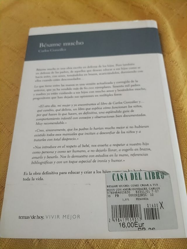 Libro, Bésame mucho