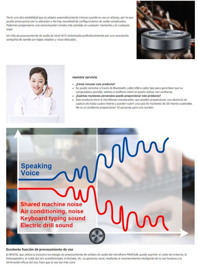 Altavoz Profesional Conferencias Reuniones NUEVO