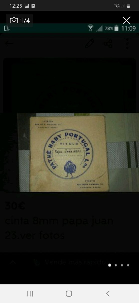  cinta de 8mm de papa juan 23 nuevo pontífice