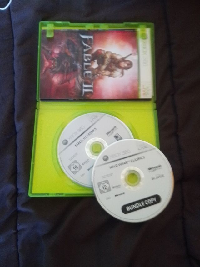 2 giochi Fable 2+Halo Wars Xbox 360