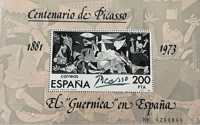 Sello centenario Picasso