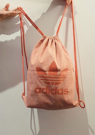 mochila saco adidas rosa