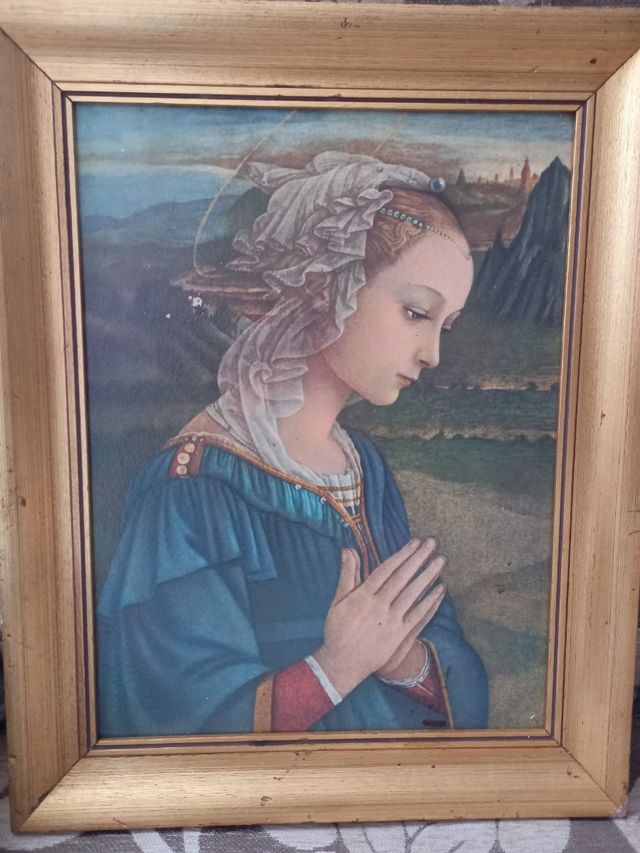 Cuadro Imagen Virgen Niña de Filippo Lippi.