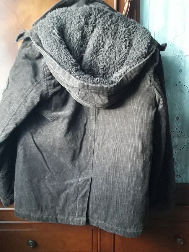 Cazadora pana marrón