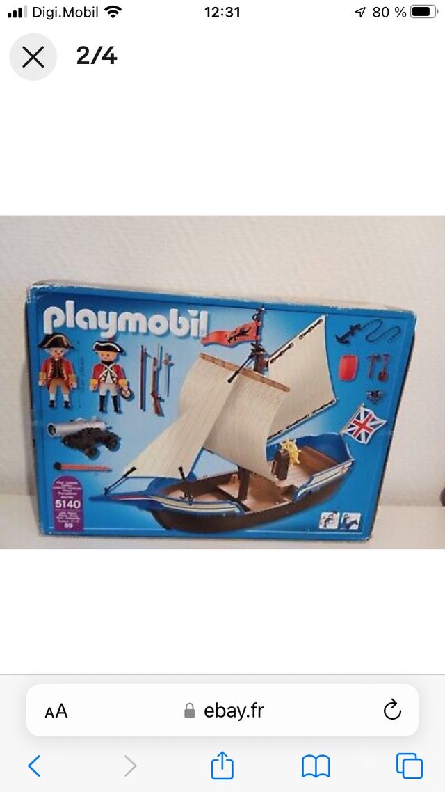 Barco Playmobil, ejército británico, 5140