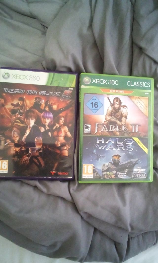 Dead or Alive 5+ Halo Wars+ Fable 2 Xbox 360