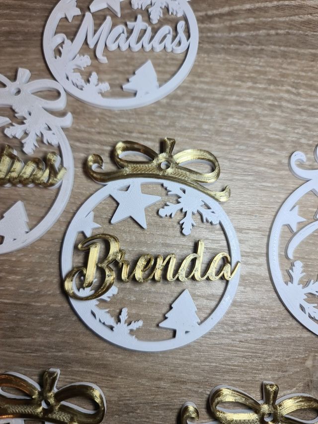 Adornos navideños en 3D