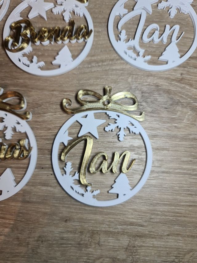 Adornos navideños en 3D