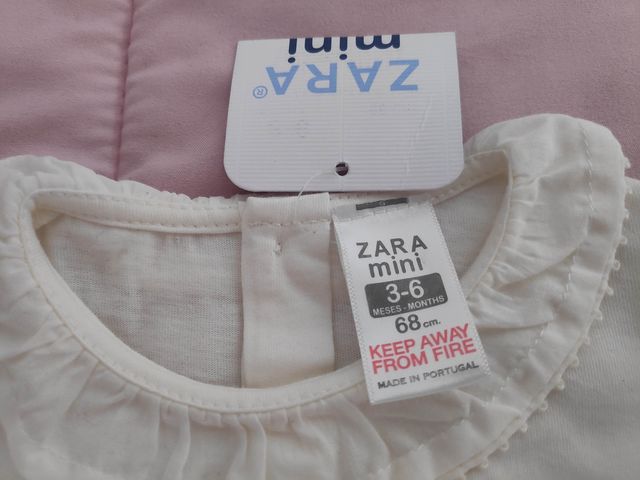 Camisa bebe color crema. 3-6 meses. NUEVA! 