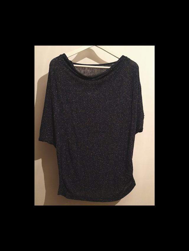 Camiseta brillo manga corta