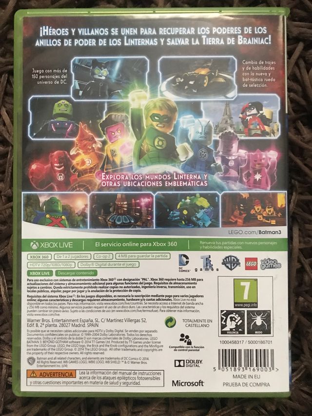 Juego para Xbox 360 de lego Batman