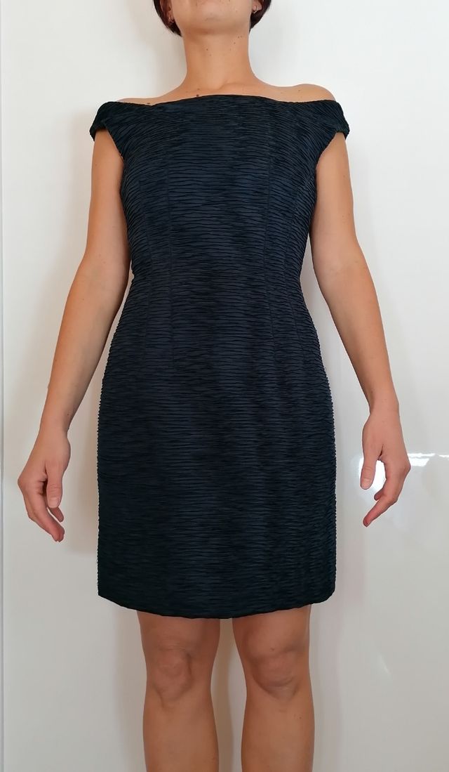 Abito vintage anni 90 blu notte molto bello⭐ tg M