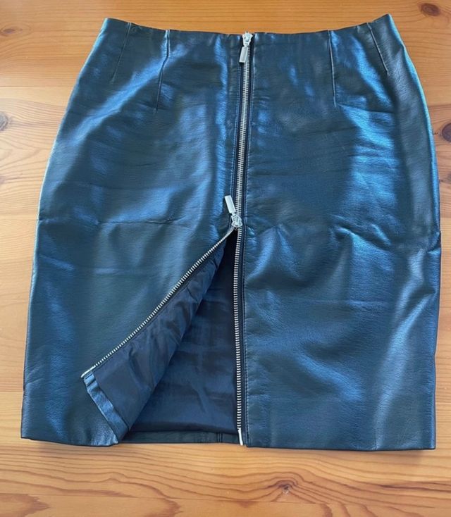 Falda de polipiel Mango XS