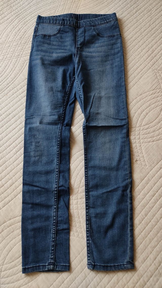 3 Leggings vaqueros niña T 8-9