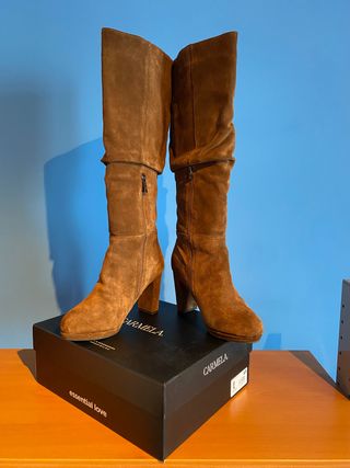 Comprar botas altas señora. Color Marrón Talla señora 39