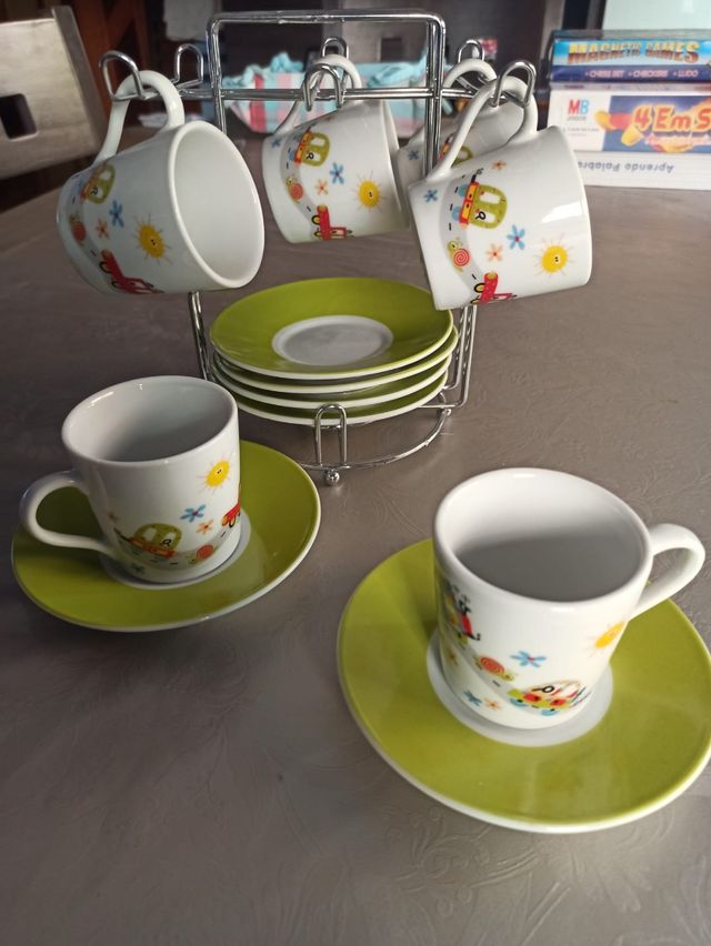 Set de tazas pequeñas de café, nuevo
