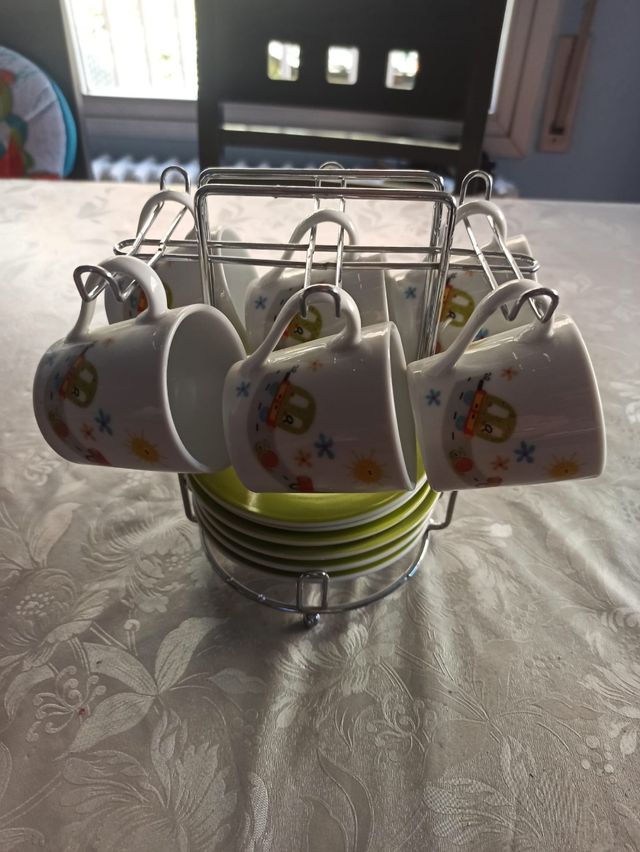 Set de tazas pequeñas de café, nuevo