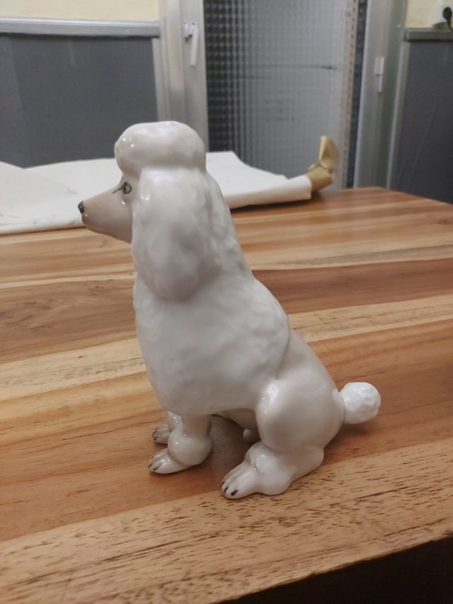 Perro Caniche Porcelana