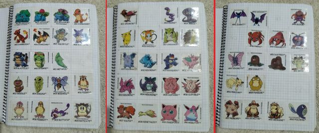 POKEMON COLECCIÓN DE PEGATINAS Y TAZOS