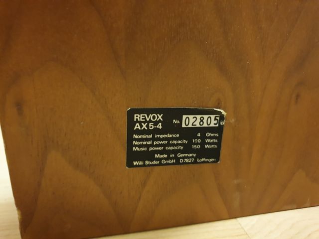 Altavoces hifi  vintage Revox (1976)