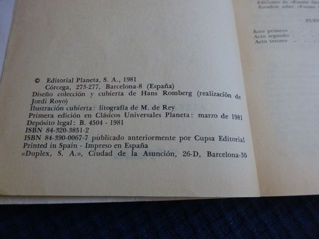 Fuente Ovejuna y Entremeses