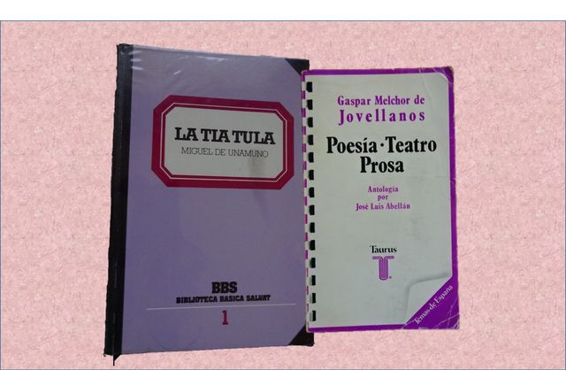 La tía Tula y  Poesía Teatro Prosa.