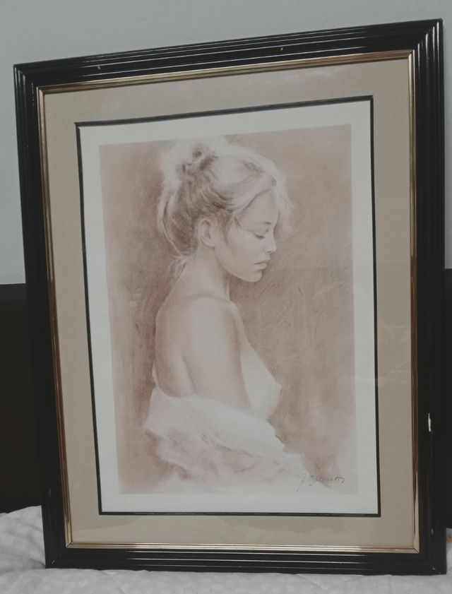 Cuadro marco 72'5x57'5 cm con paspartú y cristal