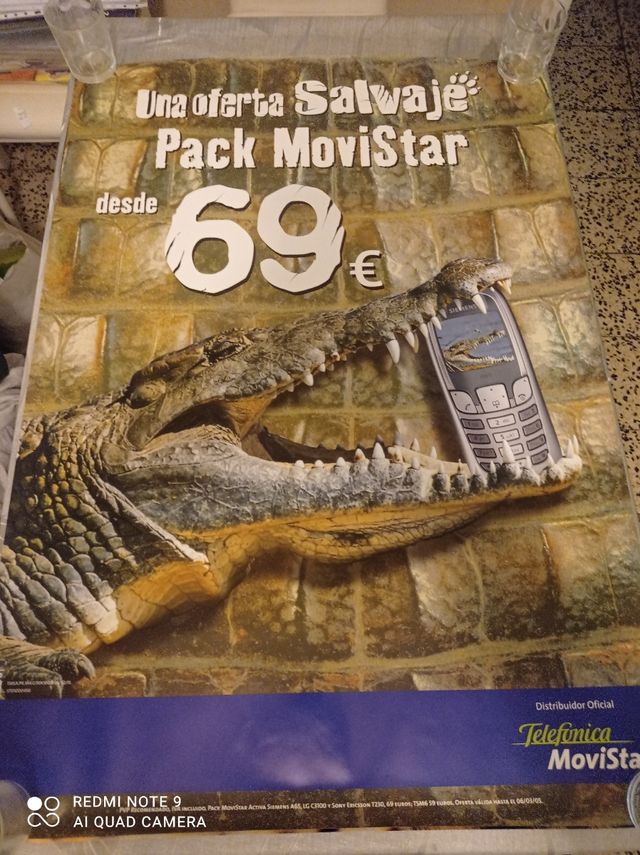 lote carteles cartel de móvil movistar