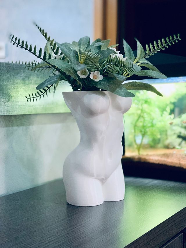 Jarrón de cuerpo de mujer