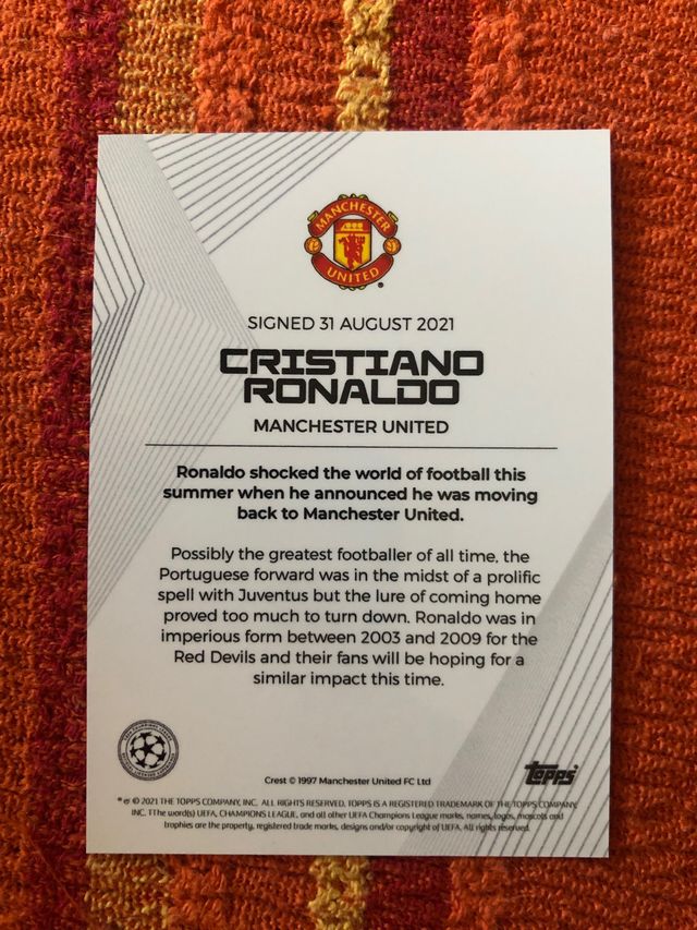 Cristiano Ronaldo Manchester Summer Transfers