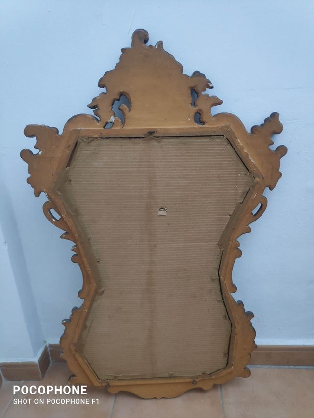 Espejo Cornucopia Oro Viejo