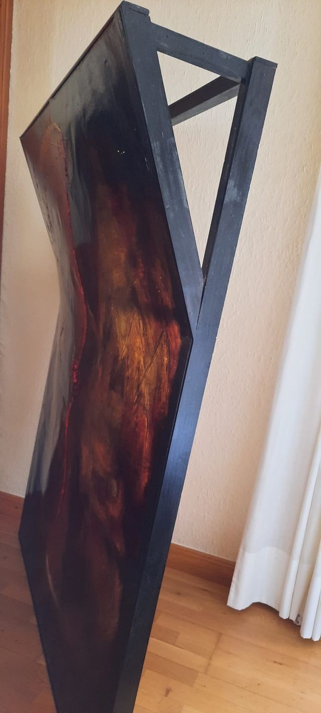 Cuadro abstracto del pintor Miguel Ángel García