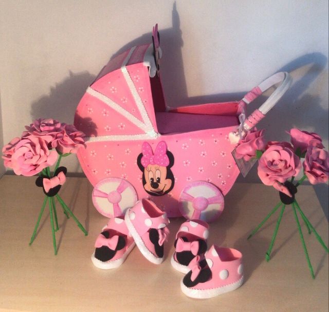 Carrito de bebe para baby shower