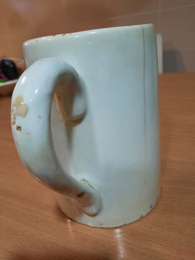 JARRA ANTIGUA DE PORCELANA NUMERADA