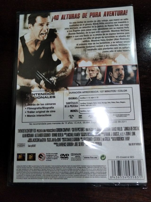 La jungla de cristal DVD