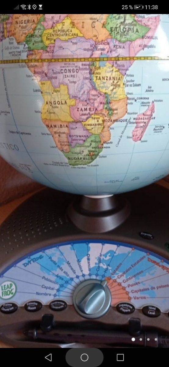 globo terráqueo Leap Frog.