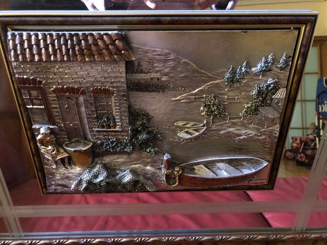 Cuadro cristal y plata biselado 100 euros